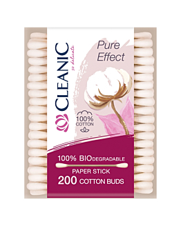 Cleanic Patyczki Higieniczne Pure Effect Pudełko Prostokątne