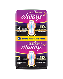 Always podpaski Platinum Secure Night Duo Pack