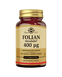 Solgar Folian (Metafolin) 400 mcg tabletki