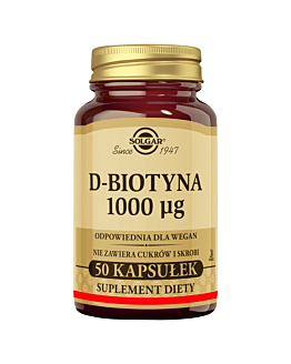 Solgar D-biotyna 1000 mcg tabletki