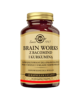 Solgar Brain Works Suplement diety na poprawę koncentracji kapsułki