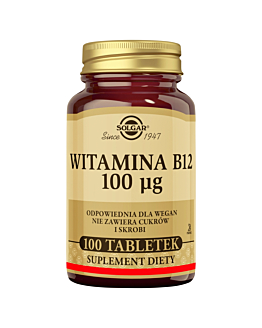 Solgar  Naturalna witamina B12 100 mcg tabletki