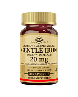 Solgar Gentle Iron diglicynian żelaza 20 mg kapsułki