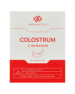 Genactiv Colostrum z Bananem Preparat wzmacniający odporność Proszek