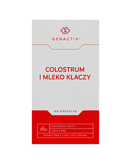Genactiv Colostrum i Mleko Klaczy Preparat wzmacniający odporność Kapsułki