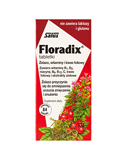 Floradix, Suplement diety z żelazem i witaminami, Tabletki
