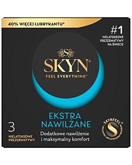 Skyn Ekstra Nawilżane Prezerwatywy, 3 szt.