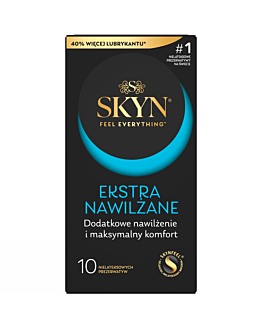 Skyn Ekstra Nawilżane Prezerwatywy, 10 szt.