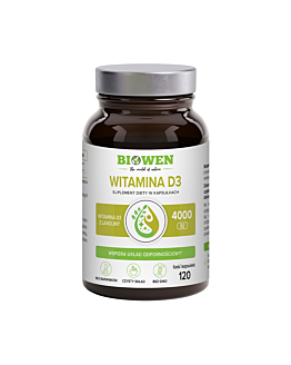 Biowen Witamina D3 4000 IU z lanoliny 120 kapsułek