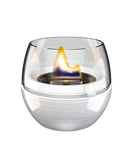 TenderFlame Lampion - Tulip 14 White Reactive Porcelain