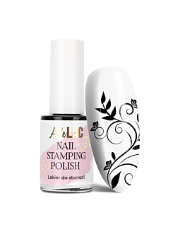 AlleLac Nail Stamping Polish Lakier Do Stempli I Stampingu Czarny Black 7 ml