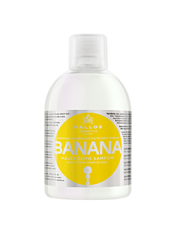 Kallos KJMN Banana Fortifying Shampoo wzmacniający szampon do włosów z kompleksem multiwitaminowym, 1000ml