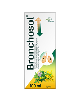 Bronchosol (218,0 mg + 0,989 mg)/ 5 ml Syrop, 100 ml