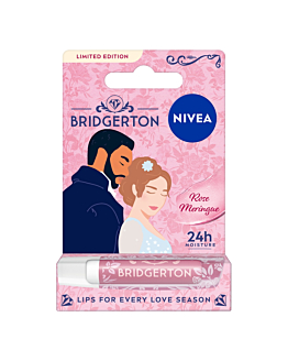 Nivea Bridgerton Edition Pielęgnująca pomadka do ust, Rose Meringue 