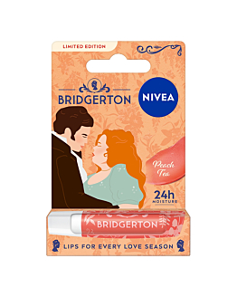 Nivea Bridgerton Edition Pielęgnująca pomadka do ust, Peach Tea 