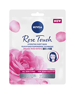 Nivea Rose Touch Nawilżająca Maska w płachcie z organiczną wdą różaną