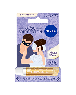 Nivea Bridgerton Edition Pielęgnująca pomadka do ust, Vanilla Biscuit