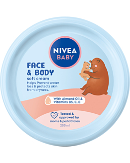 Nivea Baby Delikatny Krem do twarzy i ciała 200 ml