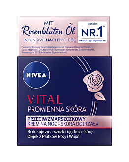 Nivea Vital Promienna Skóra Przeciwzmarszczkowy krem na noc skóra dojrzała