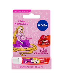 Nivea Disney Edition Pielęgnująca Pomadka do ust Żurawina Roszpunka