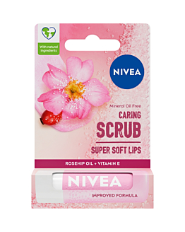 Nivea Pielęgnujący Peeling do ust w Sztyfcie Dzika Róża