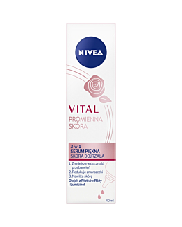 Nivea Vital Promienna Skóra 3w1 Serum piękna skóra dojrzała
