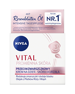 Nivea Vital Promienna Skóra Przeciwzmarszczkowy krem na dzień skóra dojrzała