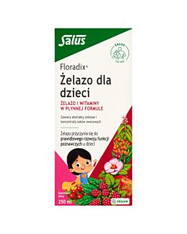 Floradix Żelazo Dla Dzieci Płyn 250 ml