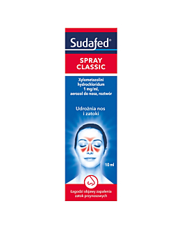 Sudafed XyloSpray 1 mg/ml Aerozol do nosa, 10 ml