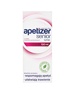 Apetizer Senior Syrop Smak malinowo-porzeczkowy, 100 ml