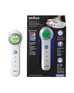Braun BNT400, Termometr bezdotykowy do czoła, Biały
