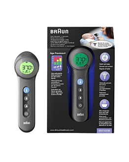 Braun BNT400, Termometr bezdotykowy do czoła, Czarny