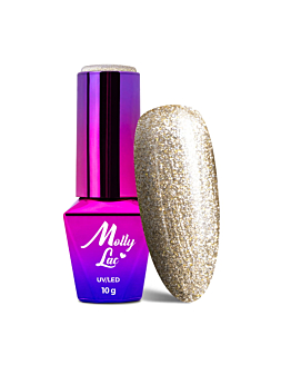 MollyLac Queens Of Life Lakier Hybrydowy UV LED Nr 37 My First Million 10 g