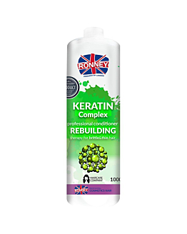 Ronney Keratin Complex Professional Conditioner Rebuilding odbudowująca odżywka do włosów suchych i łamliwych, 1000ml