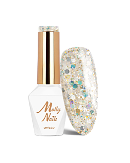 MollyNails Crushed Diamonds Seduce a Millionaire Lakier Hybrydowy UV LED Nr 536 8 g