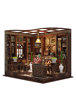 Habarri Miniaturowy domek Book Nook - Gabinet Holmsa