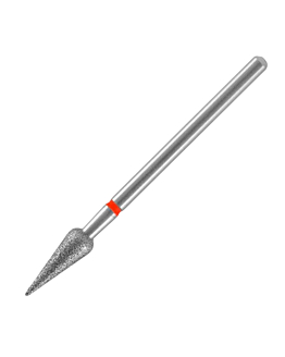 Staleks Expert Frez Diamentowy Grusza Ostra Do Skórek 4/12 mm Czerwona