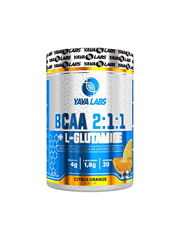 Yava Labs BCAA 2:1:1 L glutamina smak cytrusowy-pomarańcza