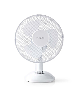 Nedis Wentylator biurkowy 22W biały