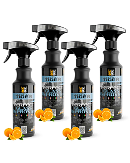 Chemical Tiger Odmrażacz do szyb lusterek zamków auta o zapachu Hiszpańskiej Pomarańczy 4 x 500 ml