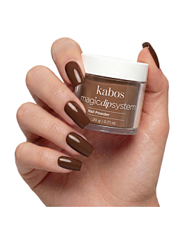 Kabos Magic Dip System Proszek do manicure tytanowego, 035 My Brownie 20 g