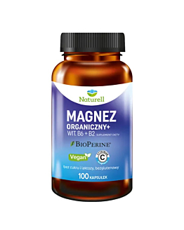 Naturell Magnez Organiczny+ 100 kapsułek