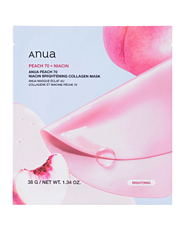 Anua Peach 70 Niacin Brightening Collagen Mask, żelowa maska rozjaśniająca, 38 g