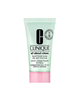 Clinique All About Clean Sapone Liquido Viso Pelle Grassa, 30 ml