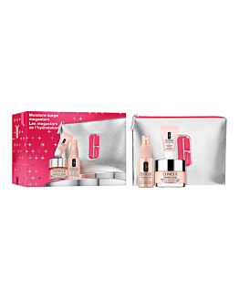 Clinique Moisture Surge Megastars Zestaw: krem-żel do twarzy + odświeżający spray do twarzy + wielozadaniowy balsam do ust