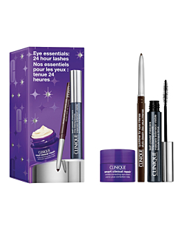 Clinique Eye Essentials Zestaw: tusz do rzęs Lash Power + kredka do oczu Quickliner for Eyes Intense + krem pod oczy Smart Clinical Repair