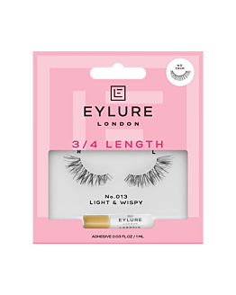 Eylure 3/4 Length Lashes sztuczne rzęsy z klejem efekt unikalnego podkreślenia No. 013