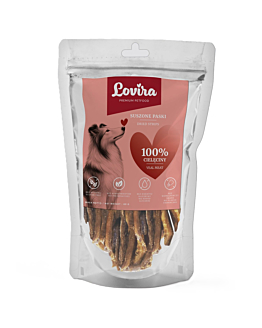 Lovira Smaczki dla Psa cielęcina paski 80 g