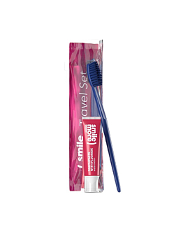 HiSkin Smile zestaw pasta do zębów, 30ml + szczoteczka do zębów Red