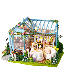 Habarri Miniaturowy domek - Różana herbaciarnia
